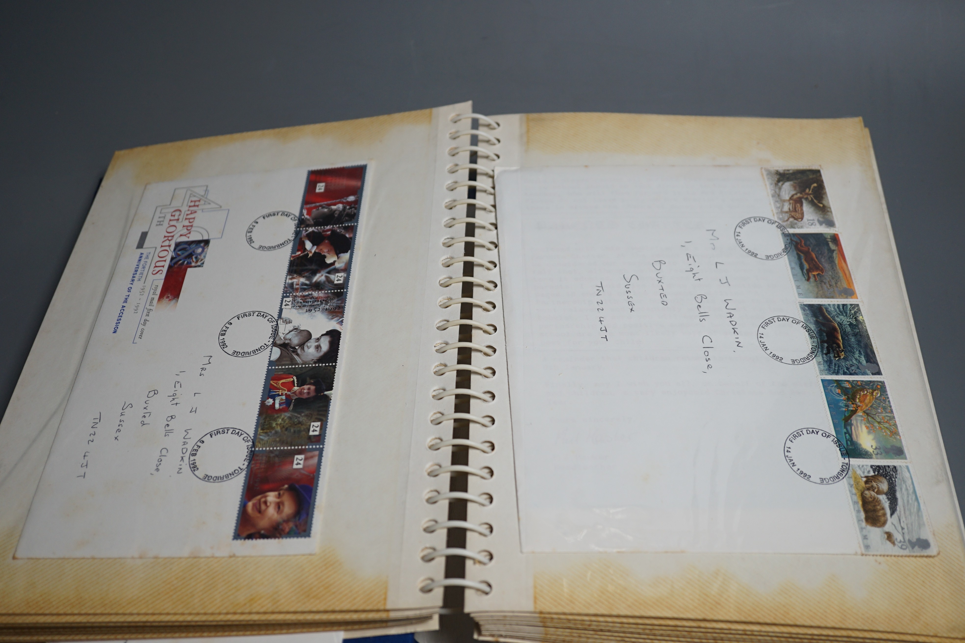 Three albums of Post Office First Day Covers and others loose